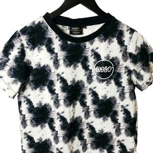 Wesc T Shirt Trendy All Over Print AOP Tie Dye Style Tee Short Sleeve Cotton